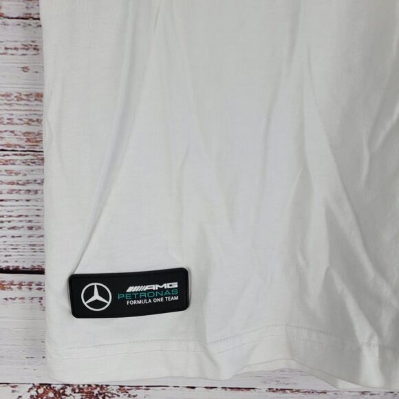 Puma Mercedes AMG Petronas T Shirt Mens XS Formula 1 F1 White EUC - Picture 4 of 9